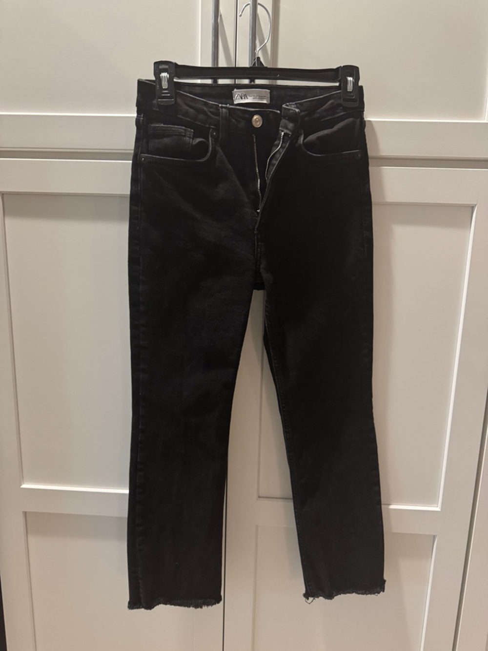 Zara Straight-Leg Black Jeans